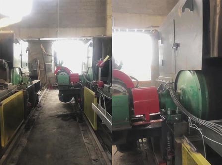 潞安礦務(wù)局垂直傳動(dòng)電動(dòng)滾筒應(yīng)用現(xiàn)場(chǎng)